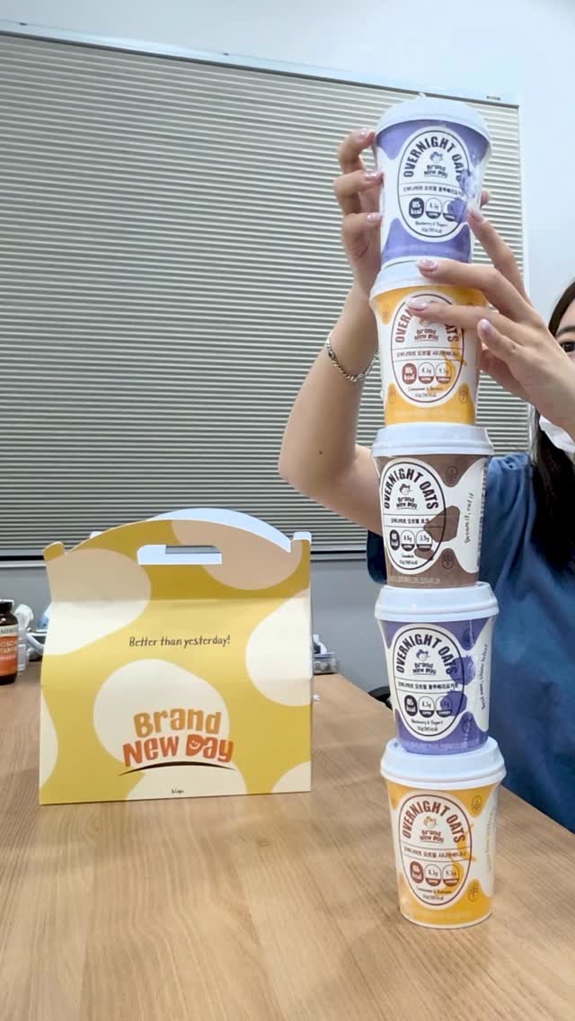 @greeeenn._.tea_이 올린 브랜뉴데이 오버나이트 오트밀 태그 게시물